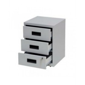 Cassettiera Bisley Grigio Metallo