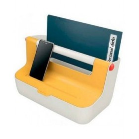 Scatole Portaoggetti Leitz Cosy Giallo ABS 21,4 x 19,6 x 36,7 cm Maniglia per il trasporto