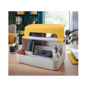 Scatole Portaoggetti Leitz Cosy Giallo ABS 21,4 x 19,6 x 36,7 cm Maniglia per il trasporto