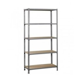 Scaffale SimonRack Metallo Legno Grigio (180 x 80 x 40 cm)