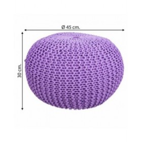 Puff Alexandra House Living Violetta polistirene 45 x 30 x 45 cm