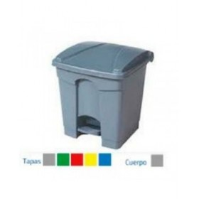Cestino Grigio Plastica Rettangolare 30 L