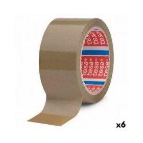 Nastro Adesivo TESA Imballaggio Marrone 50 mm x 66 m (6 Unità)