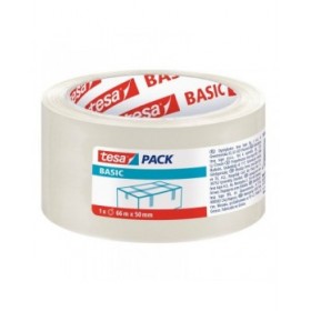 Nastro Adesivo TESA Imballaggio Trasparente 50 mm x 66 m (6 Unità)