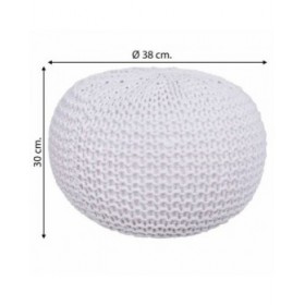Puff Alexandra House Living Bianco polistirene 38 x 30 x 38 cm