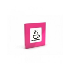 Calamita Novus MEGA Magnet SQUARE XL Rosa Quadrato 7,5 x 7,5 cm