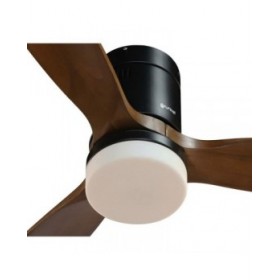 Ventilatore da Soffitto con Luce Grunkel Marrone Nero 55 W