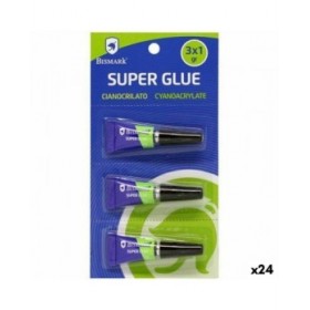 Adesivo Istantaneo Bismark Super Glue 1 g (24 Unità)