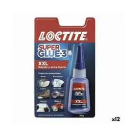 Adesivo Istantaneo Loctite Super Glue-3 XXL 20 g (12 Unità)