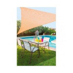 Vela parasole Vela sombreo Beige 3 x 3 m 300 x 300 x 0,5 cm Tenda