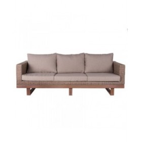 Divano da Giardino Patsy 220 x 89 x 64,50 cm Legno Rattan