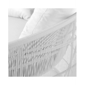 Lettino Dido 160 x 160 x 76 cm Rotondo Bianco
