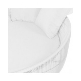 Lettino Dido 160 x 160 x 76 cm Rotondo Bianco