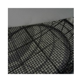 Lettino Dido 160 x 160 x 76 cm Rotondo Nero