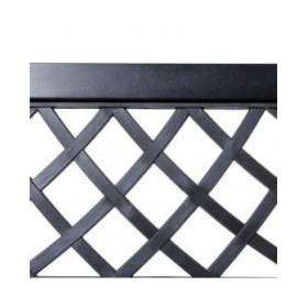 Panca Viko 115 x 51 x 74 cm Nero Acciaio Giardino
