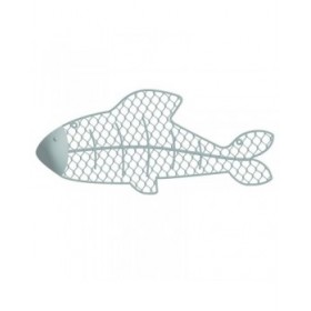 Quadro Pesce 50,17 x 2,54 x 22,23 cm Azzurro Metallo