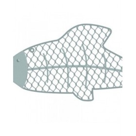 Quadro Pesce 50,17 x 2,54 x 22,23 cm Azzurro Metallo