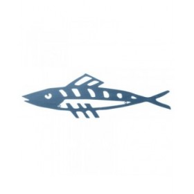 Quadro Pesce 74 x 22,5 cm Azzurro Metallo