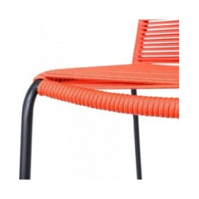 Sedia da giardino Antea 57 x 61 x 90 cm Rosso Corda
