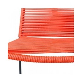 Sedia da giardino Antea 57 x 61 x 90 cm Rosso Corda