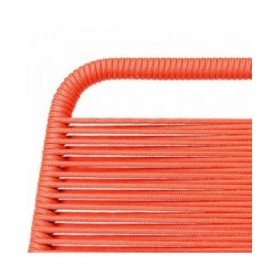 Sedia da giardino Antea 57 x 61 x 90 cm Rosso Corda