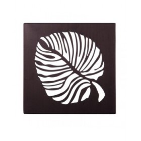 Quadro Foglia della pianta 29,85 x 2,5 x 29,85 cm Metallo Marrone