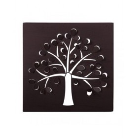Quadro Albero 29,85 x 2,5 x 29,85 cm Metallo Marrone