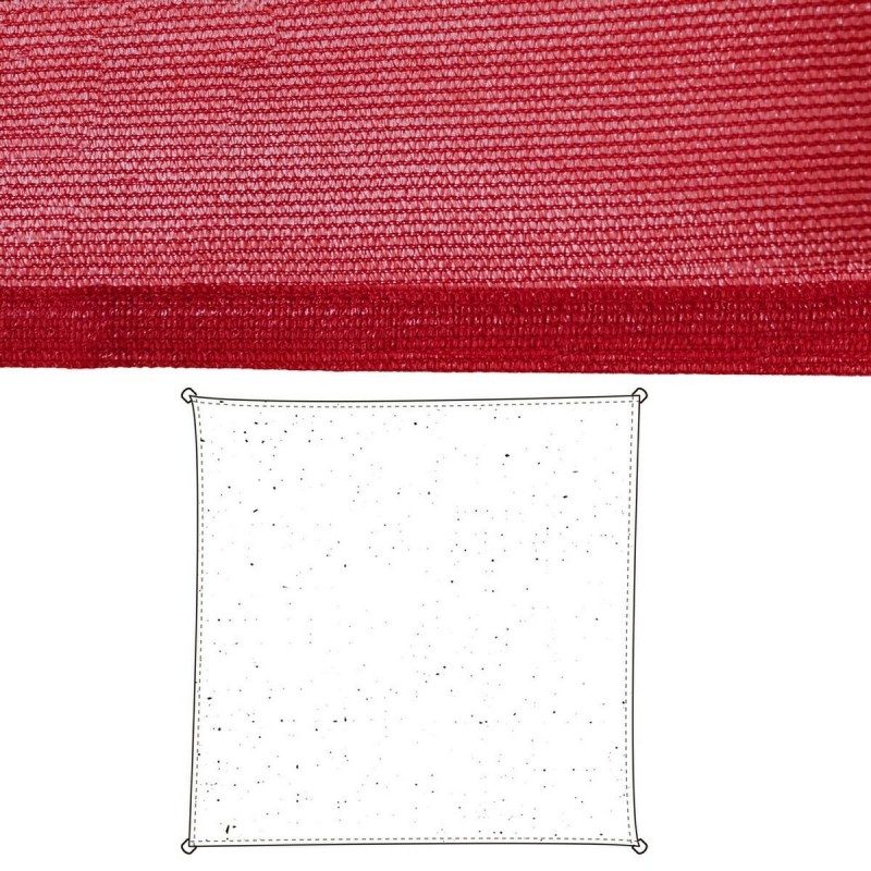 Vela parasole Vela sombreo Ciliegia 500 x 500 x 0,5 cm Tenda