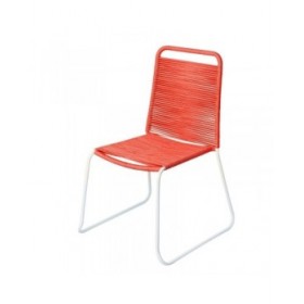 Sedia da giardino Antea 57 x 61 x 90 cm Rosso Corda