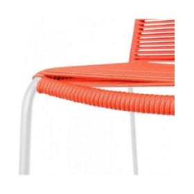 Sedia da giardino Antea 57 x 61 x 90 cm Rosso Corda