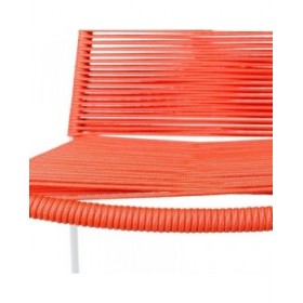 Sedia da giardino Antea 57 x 61 x 90 cm Rosso Corda