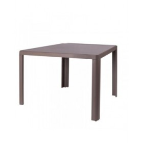 Tavolo da Pranzo Stella 90 x 90 x 75 cm Grigio Alluminio