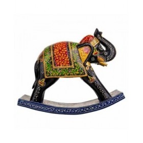Statua Decorativa Alexandra House Living Legno di mango Elefante 10 x 22 x 28 cm