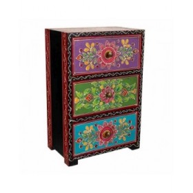 Scatola-Portagioie Alexandra House Living Pittura Legno MDF 11 x 28 x 19 cm 3 cassetti