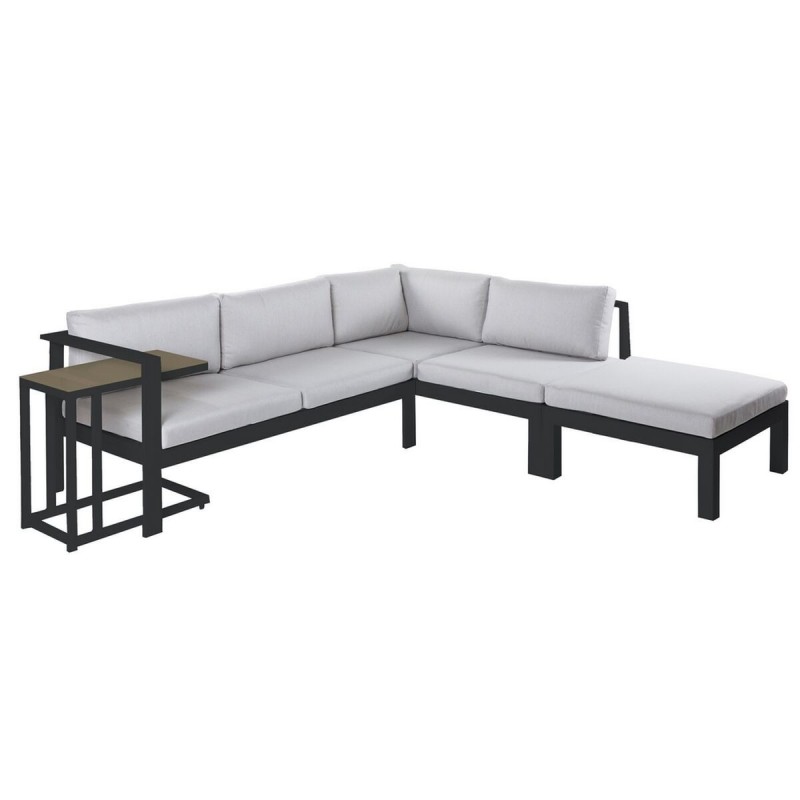 Divano da Giardino Agnes Grafite 224 x 224 x 65,5 cm Fessura