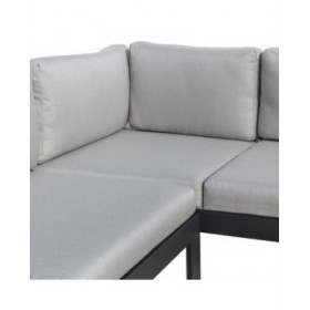 Divano da Giardino Agnes Grafite 224 x 224 x 65,5 cm Fessura