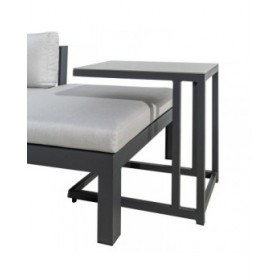 Divano da Giardino Agnes Grafite 224 x 224 x 65,5 cm Fessura