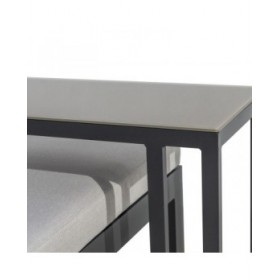Divano da Giardino Agnes Grafite 224 x 224 x 65,5 cm Fessura