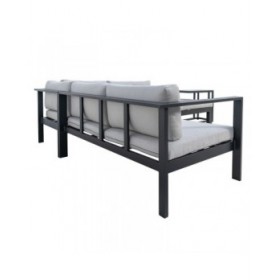Divano da Giardino Agnes Grafite 224 x 224 x 65,5 cm Fessura