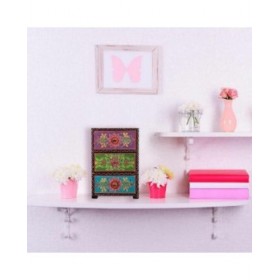Scatola-Portagioie Alexandra House Living Pittura Legno MDF 11 x 28 x 19 cm 3 cassetti