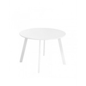 Tavolo aggiuntivo Marzia 60 x 60 x 42 cm Acciaio Bianco