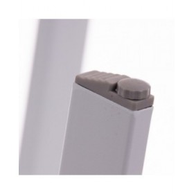 Tavolo aggiuntivo Marzia 60 x 60 x 42 cm Acciaio Bianco