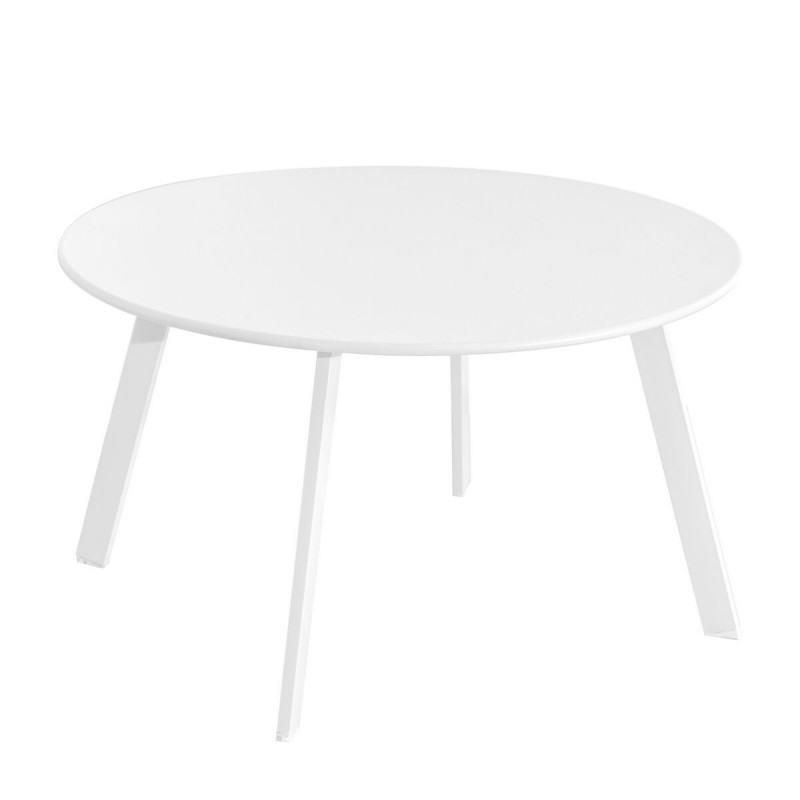 Tavolo aggiuntivo Marzia Acciaio Bianco 70 x 70 x 40 cm