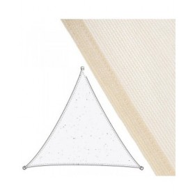 Vela parasole Vela sombreo Beige 5 x 5 m 500 x 500 x 0,5 cm Tenda