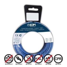Cavo EDM 28485 Azzurro 4 mm 4 x 1,5 mm 10 m