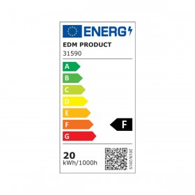 Lampadario EDM 31590 Bianco Alluminio Plastica 20 W Ø 22,5 x 4 cm (4000 K)