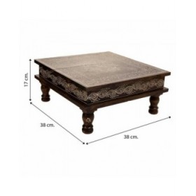 Tavolo aggiuntivo Alexandra House Living Bianco 38 x 17 x 38 cm