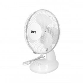 Ventilatore da Tavolo EDM 33962 Bianco 25 W Ø 23 x 36 cm