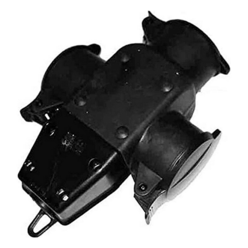 Presa di corrente EDM 42125 Nero 3500 W 230 V 250 V 4,8 mm Con coperchio