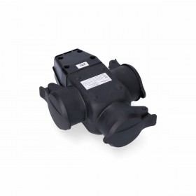 Presa di corrente EDM 42125 Nero 3500 W 230 V 250 V 4,8 mm Con coperchio